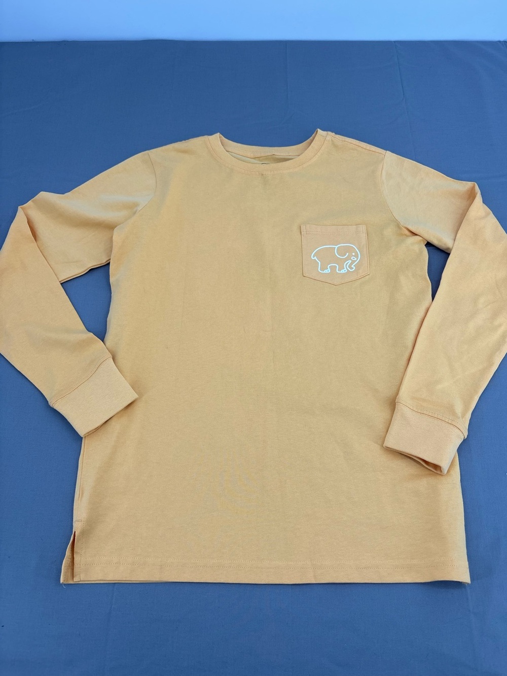 ivory ella Women’s  Long-Sleeve Pocket Tee in Light Orange